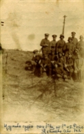 Щурмова група от 1 -ви взвод на 1 - ва школска рота, Княжево, 1918г. Александър Бегажев
