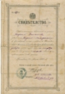 Georgi Begazhev's teacher diploma -1882