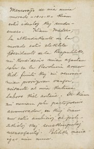 A letter from Ernesto Guerra to Elissaveta Begazheva,1910